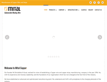 Tablet Screenshot of mitalcopper.com